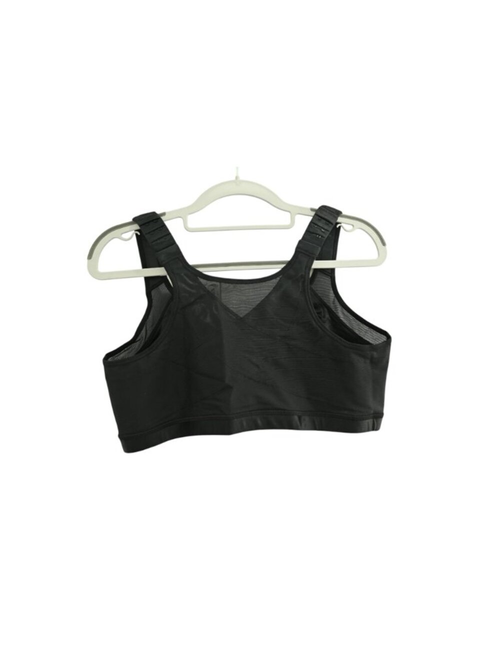 NWT Leonisa Unlined Wireless Posture Corrector Bra Sz 38 Black Front Closure - Picture 2 of 6